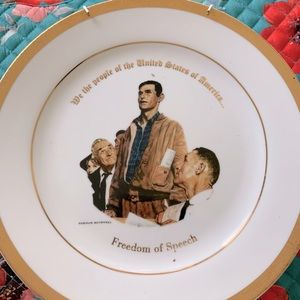 Norman Rockwell Freedom Collection plates